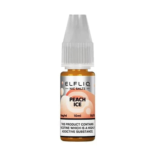 ELF BAR - ELFLIQ - PEACH ICE - 10ML NIC SALT (Box of 10)