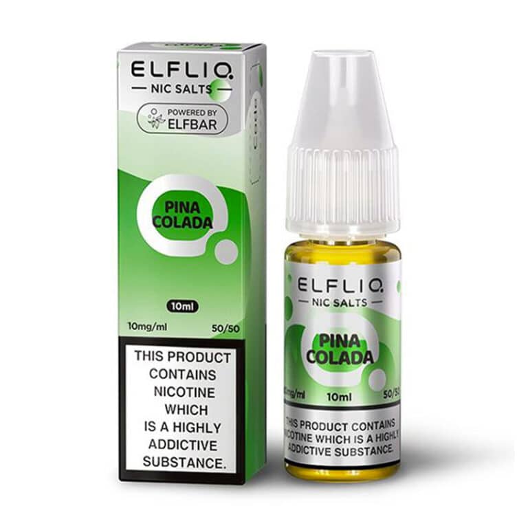 ELF BAR - ELFLIQ - PINE COLADA - 10ML NIC SALT ( Box of 10 )