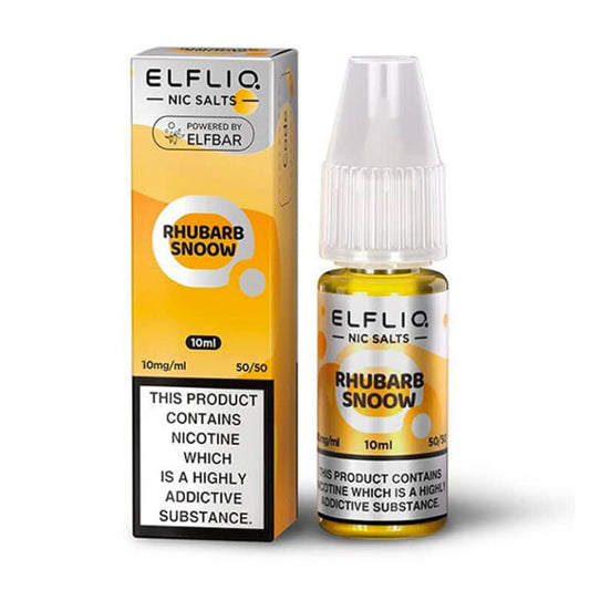 ELF BAR - ELFLIQ - RHUBARB SNOOW - 10ML NIC SALT ( Box of 10 )