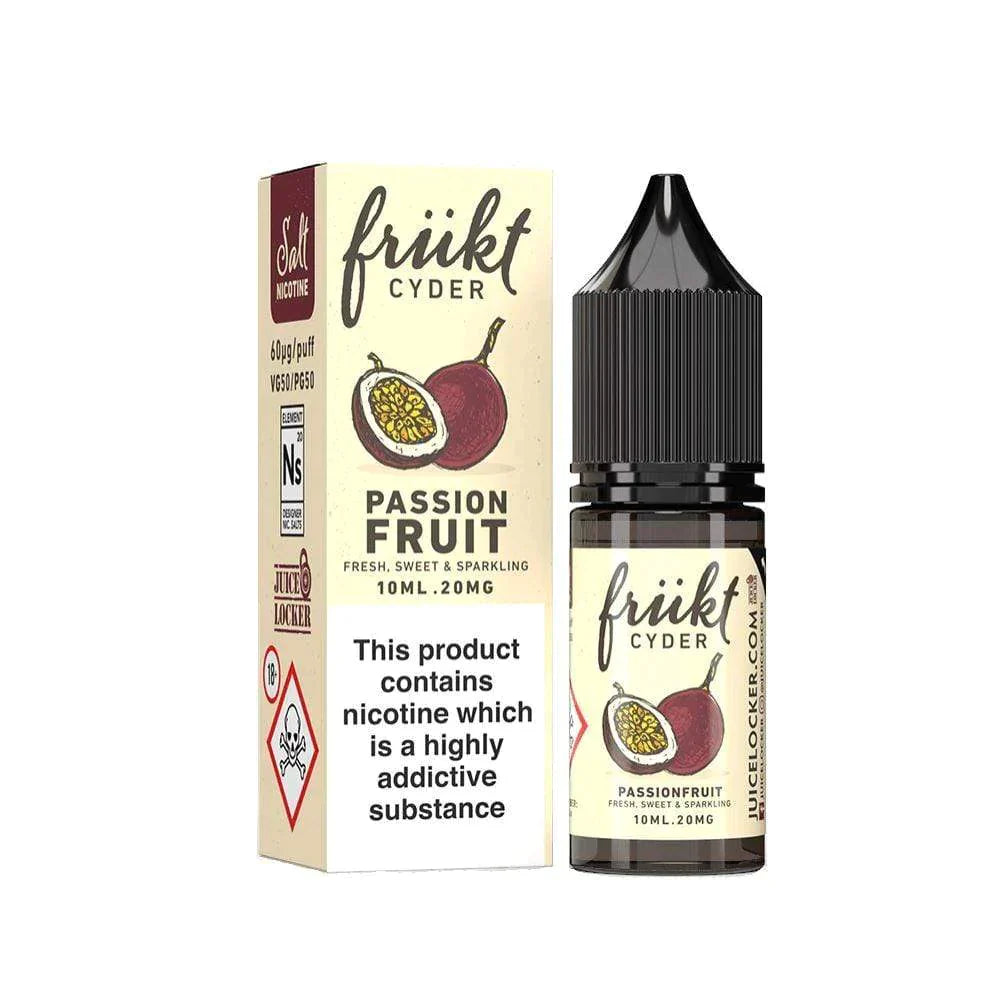 FRUKT CYDER - PASSIONFRUIT - 10ML NIC SALTS (BOX OF 10)