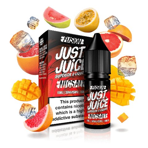 JUST JUICE - FUSION MANGO & BLOOD ORANGE - 10ML NIC SALTS (BOX OF 5)