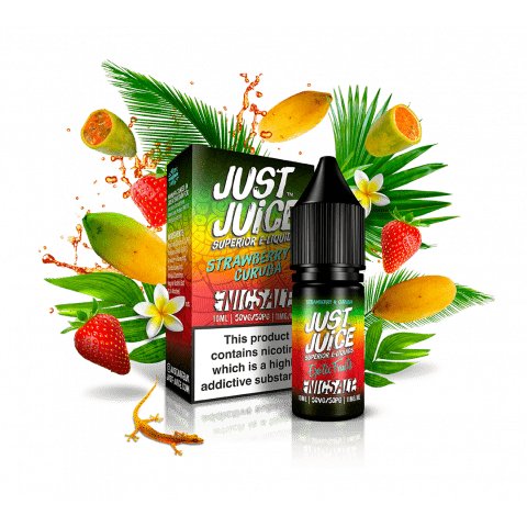 JUST JUICE - STRAWBERRY & CURUBA - 10ML NIC SALTS (BOX OF 5)