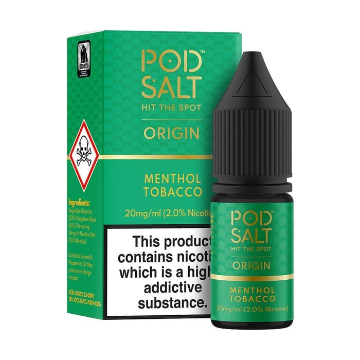 POD SALT - MENTHOL TOBACCO - 10ML NIC SALT- Box of 5