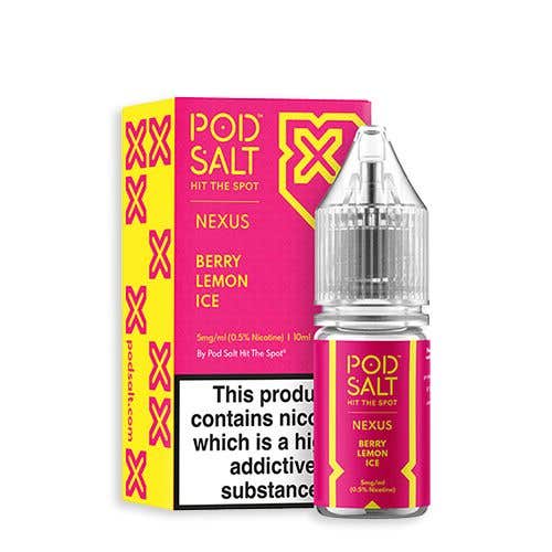 POD SALT - NEXUS - BERRY LEMON ICE - 10ML NIC SALT - Pack Of 5