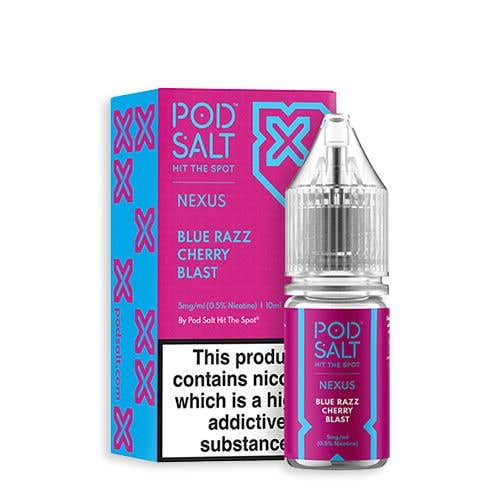 POD SALT - NEXUS - BLUE RAZZ CHERRY BLAST - 10ML NIC SALT - Pack Of 5