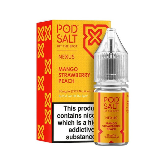 POD SALT - NEXUS - MANGO STRAWBERRY PEACH - 10ML NIC SALT