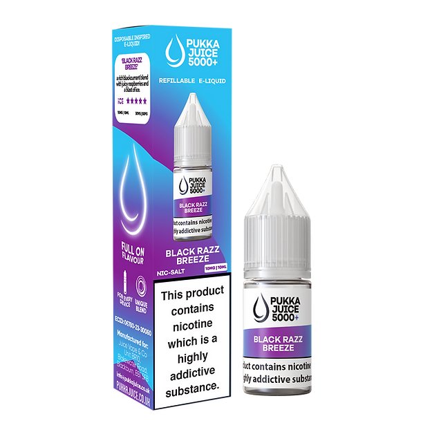 Pukka Juice 5000+ Nic Salts 10ml - Box of 10 - Vaperdeals