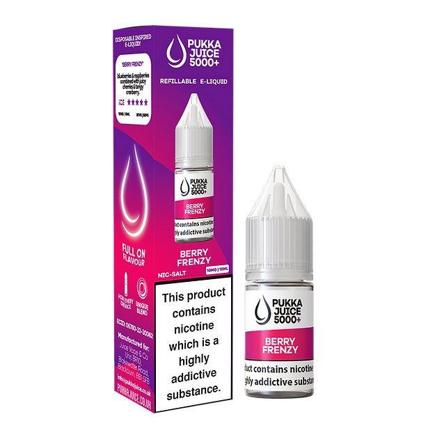 Pukka Juice 5000+ Nic Salts 10ml - Box of 10 - Vaperdeals