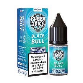 PUKKA JUICE - BLAZE BULL - 10ML NIC SALT - BOX OF 10