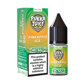 PUKKA JUICE - PINEAPPLE ICE - 10ML NIC SALT - BOX OF 10