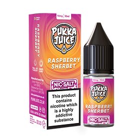 PUKKA JUICE - RASPBERRY SHERBET - 10ML NIC SALT - BOX OF 10