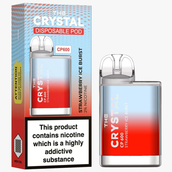 The Crystal CP600 Disposable Vape Puff Mini Pod Box of 10 - Vaperdeals