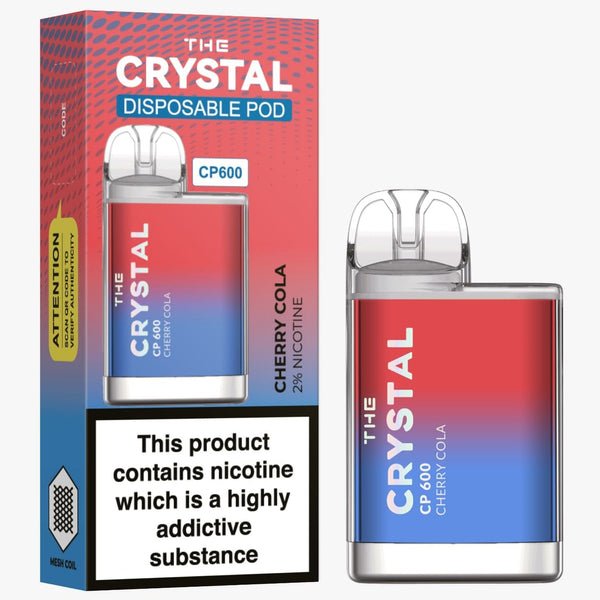 The Crystal CP600 Disposable Vape Puff Mini Pod Box of 10 - Vaperdeals