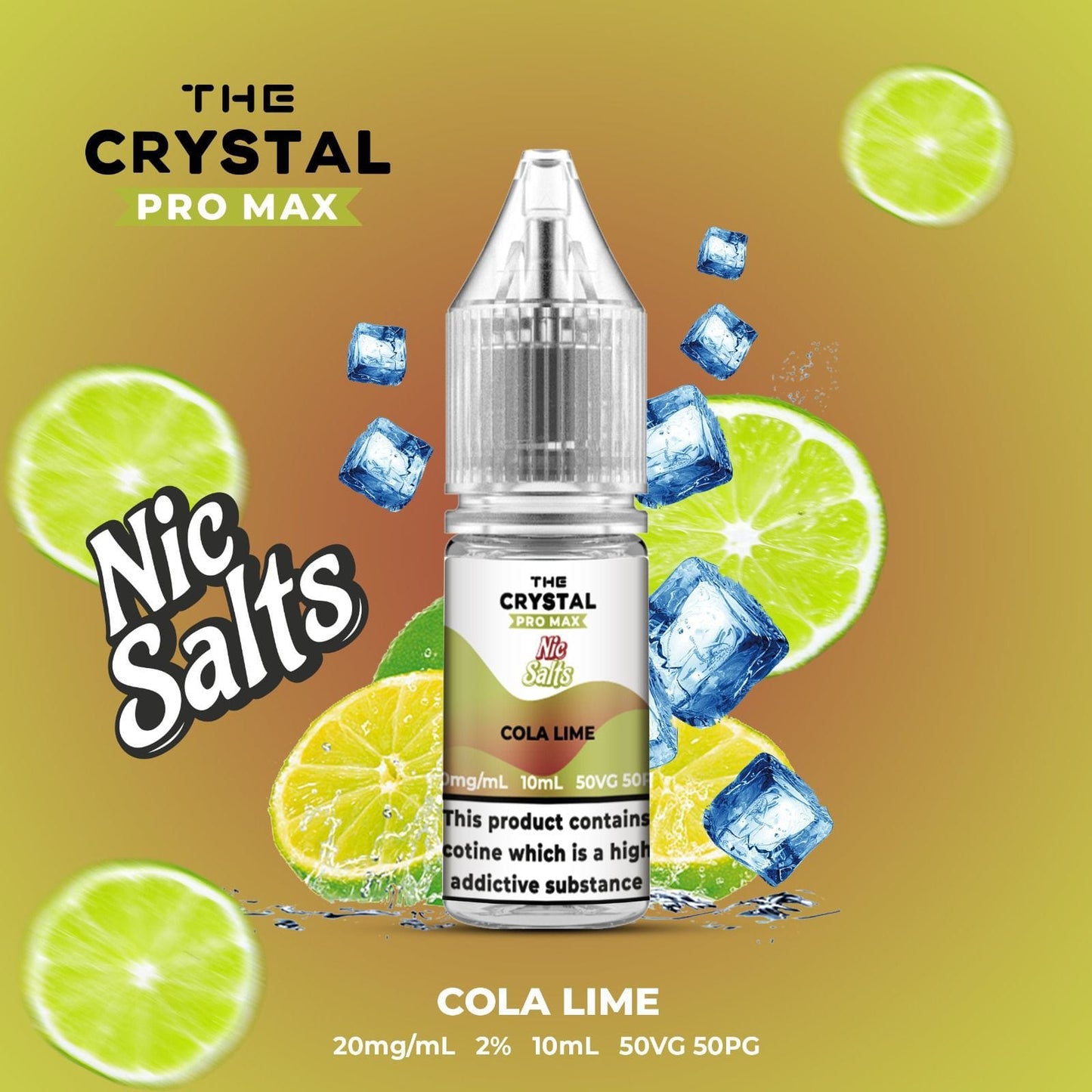 The Crystal Pro Max Vape Nic Salts 10ml - Box of 10 - Vaperdeals