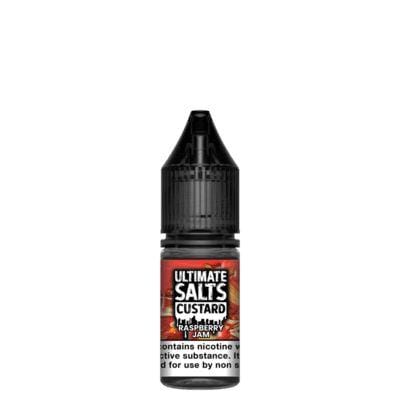 ULTIMATE SALTS - CUSTARD - RASPBERRY JAM - 10ML NIC SALT (BOX OF 10)