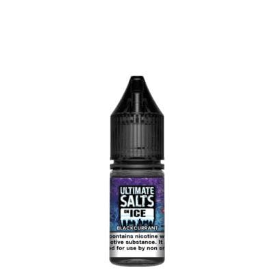 ULTIMATE SALTS - ON ICE - BLACKCURRANT - 10ML NIC SALT (BOX OF 10)